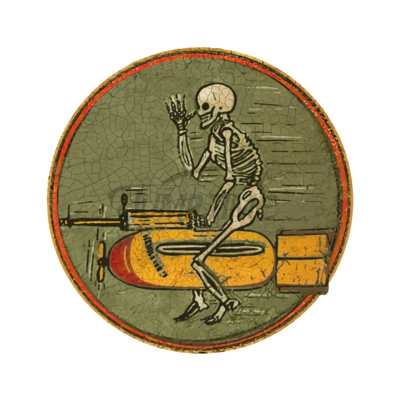 

Jpct бомбардировщик с черепом, американская наклейка для кондиционера, автомобиля, бампера, водонепроницаемая декоративная наклейка с граффити 13x13 см