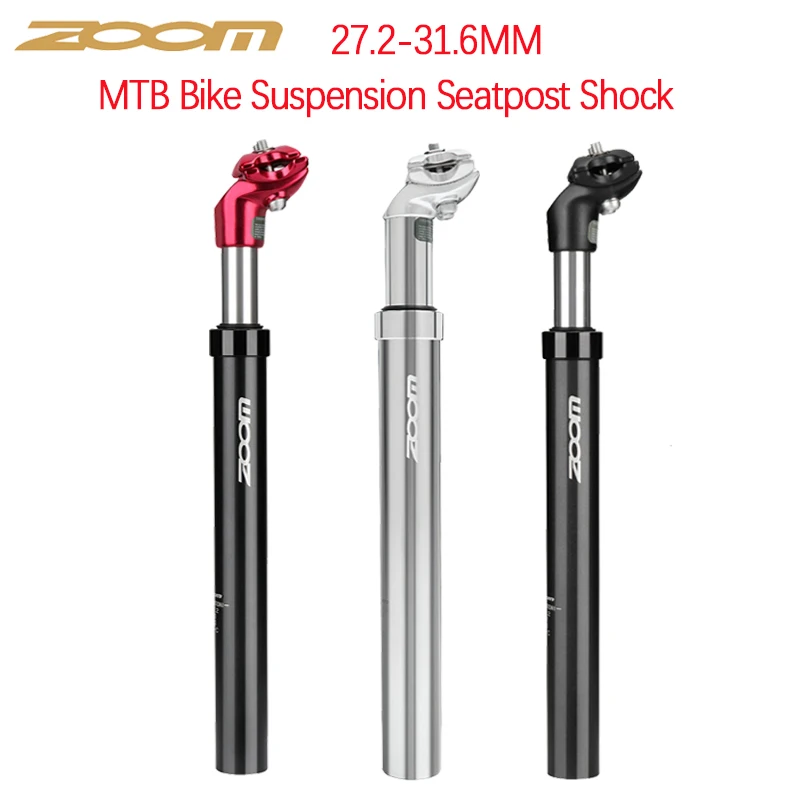 

ZOOM Bike SeatPost Aluminum Alloy 27.2-31.6MM Adjustable Absorber For MTB Bike Suspension Seatpost Shock Bicycle Parts