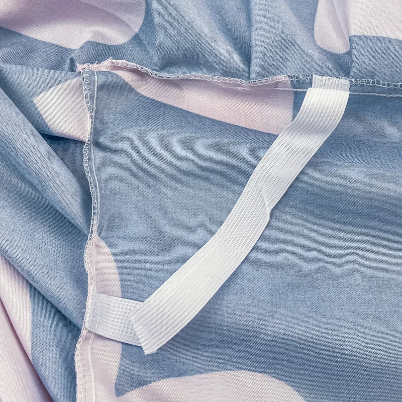 3 шт. Комплект постельного белья с оборками принтом