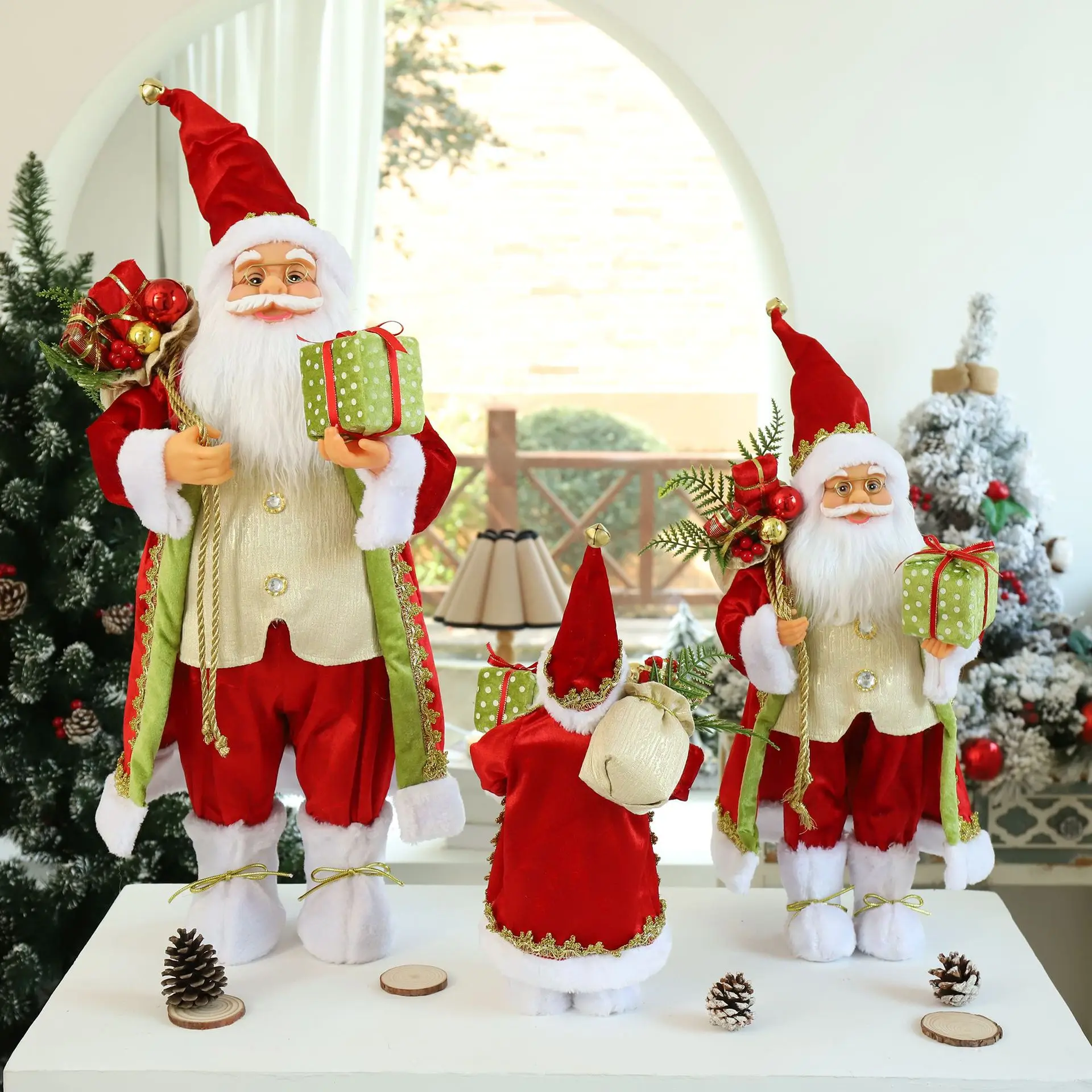 

Новогодняя Подарочная коробка с Санта-Клаусом, 60 см