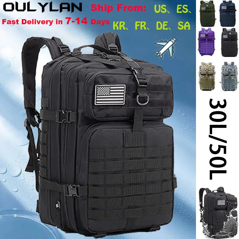 

Assault Pack Military Tactical Backpack Men 50L/30L Large Capacity Camping Hunting Trekking Rucksacks Hiking Backpacks