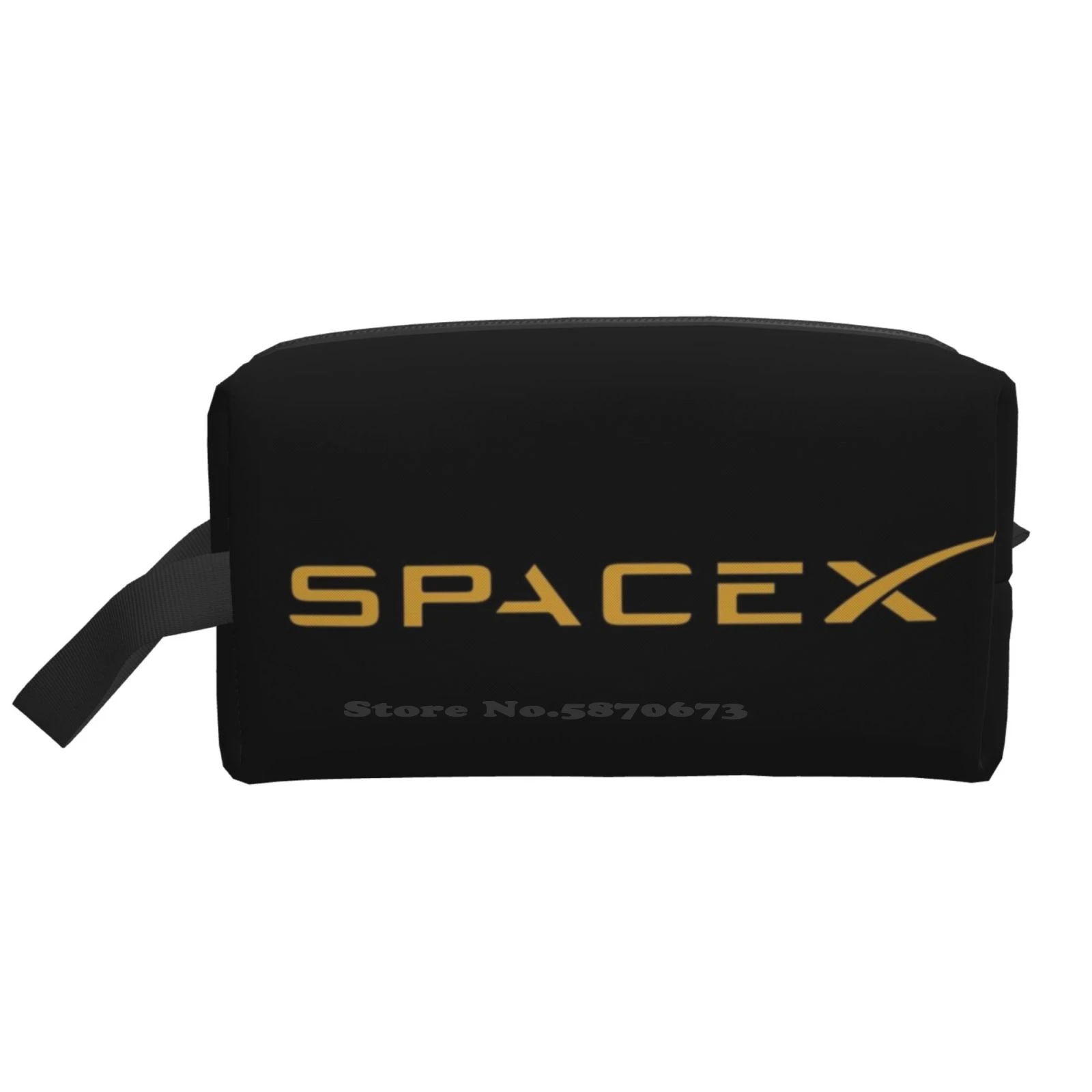 

Spacex Gold Fan Art Logo Bathroom Storge Bag Data Cable Pen Makeup Bags Elon Musk Elon Musk Cybertruck Cyber Truck Tesla Sentry