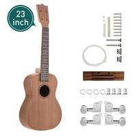 26 23diy ukulele kit make your own uku hawaii uke kit sapele body rosewood fingerboard wpegs string bridge nut accessories