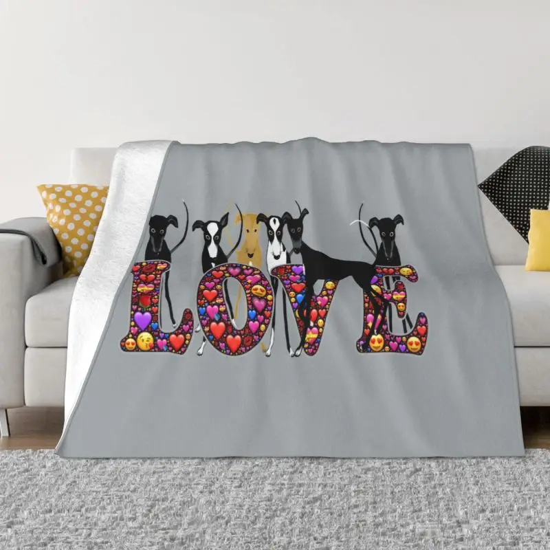 

Одеяло для собак Love Hounds Greyhound Whippet Sighthound, теплое флисовое мягкое Фланелевое покрывало для спальни, дивана, дома, весны