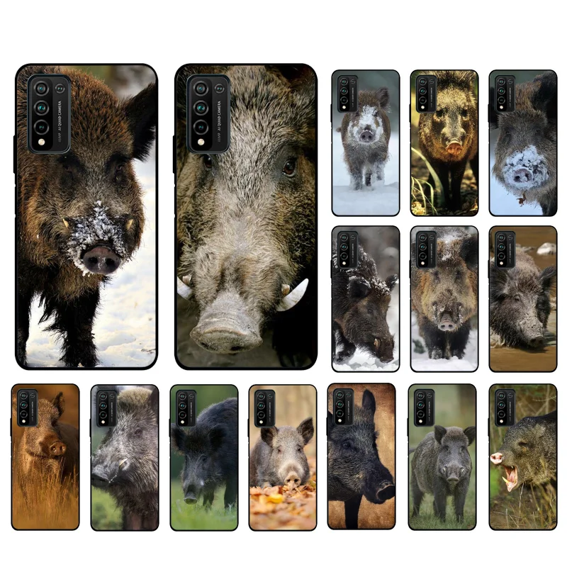 

Animal Wild Boar Phone Case for Huawei Honor 50 10X Lite 20 7A 7C 8X 9X Pro 9A 8A 8S 9S 10i 20S 20lite 7X 10 lite