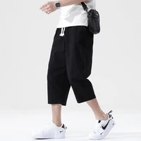 2022 summer new mens casual pants wild cotton linen loose linen pants fashion trend outdoor sports daily pants