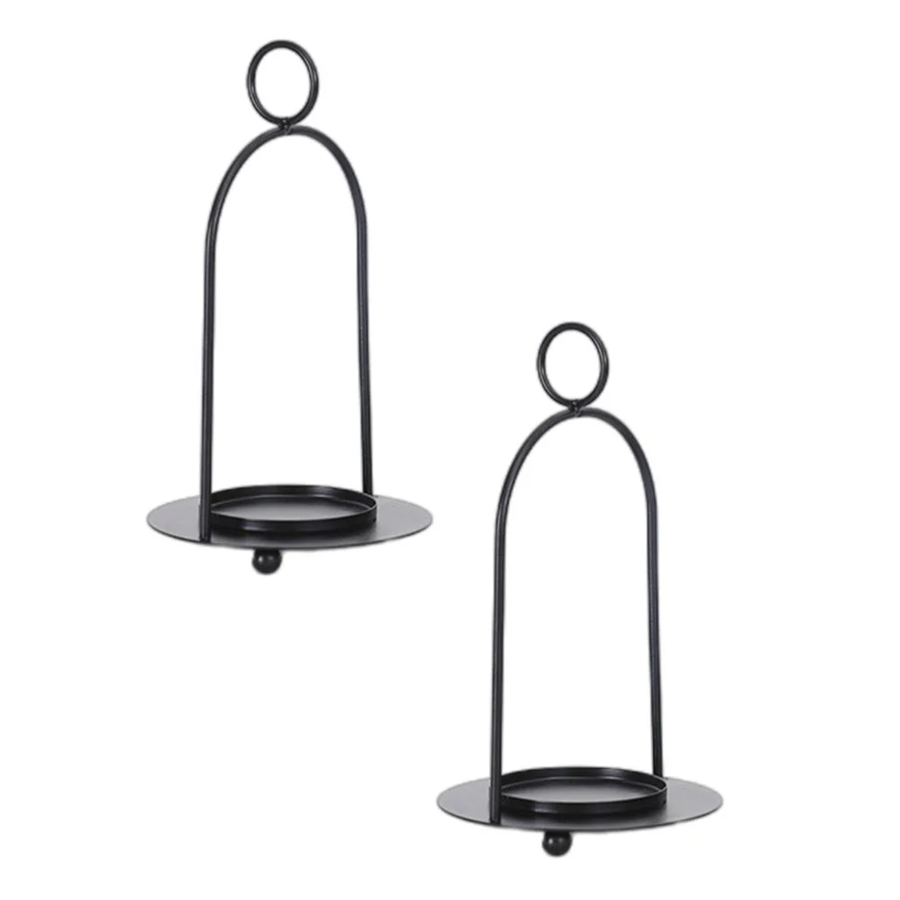

2Pcs Moroccan Style Portable Candlesticks Candlestick Desktop Decor