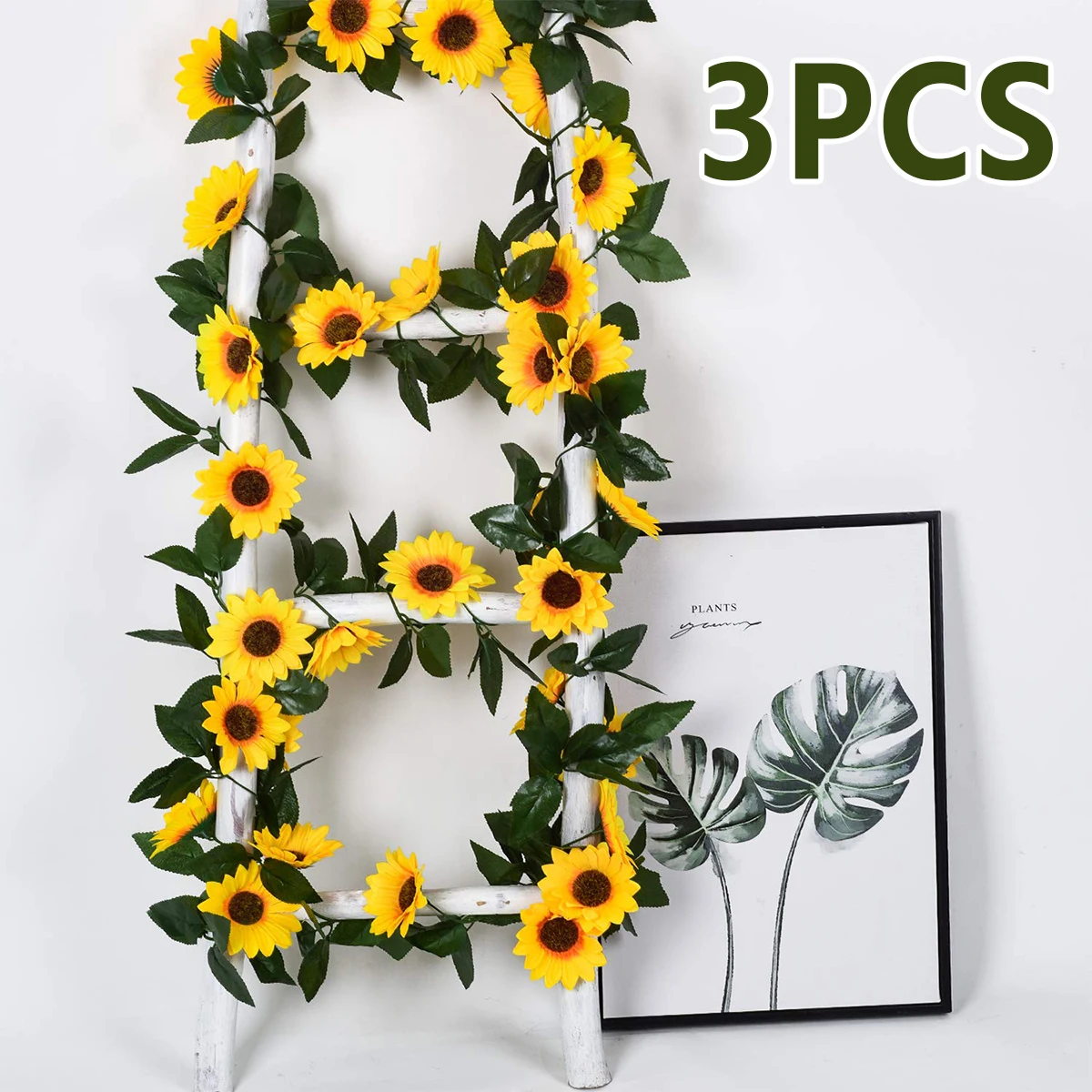 

Искусственные искусственные Искусственные Шелковые Подсолнухи, лоза, многоразовая пластиковая имитация цветов, гирлянда, декоративный ре...