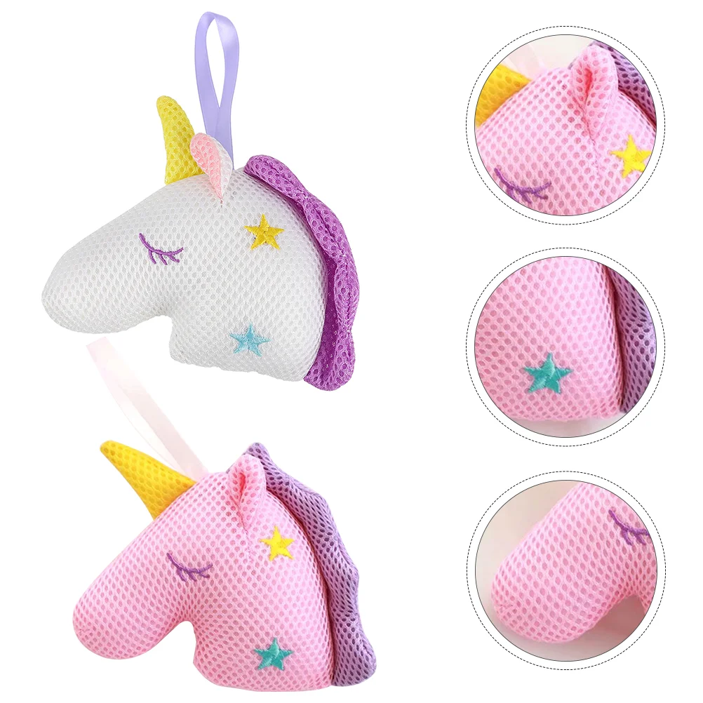 

Bath Shower Sponge Loofah Mesh Scrubber Brush Body Exfoliating Kids Pouf Sponges Bathing Loofahs Cartoon Women Flower Girls