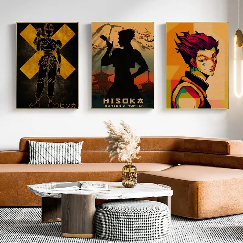 

Hunter X Hunter Hisoka Classic Movie Posters Vintage Room Home Bar Cafe Decor Room Wall Decor