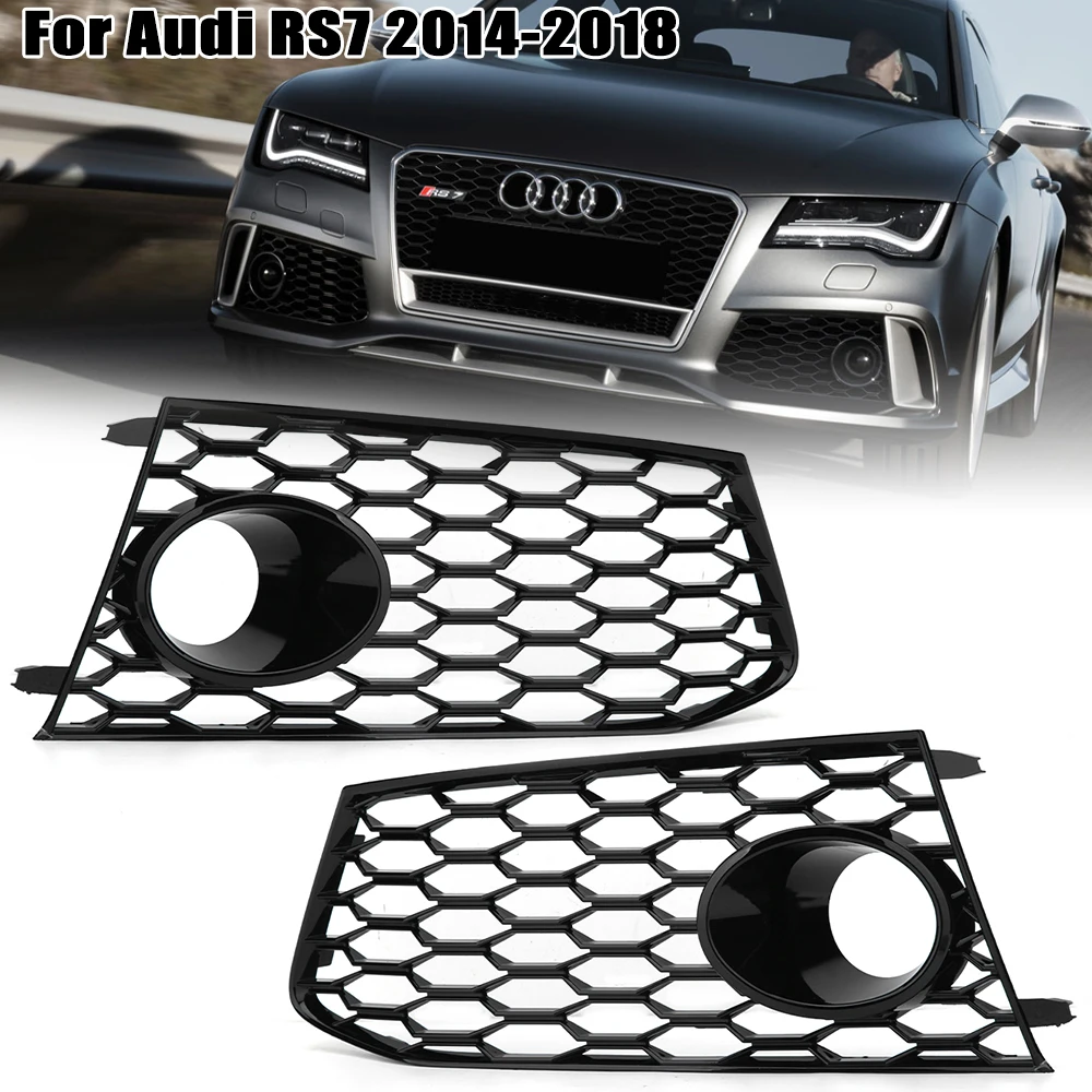 Down Fog Light Grill Grille Frame Headlights Covers Housing 