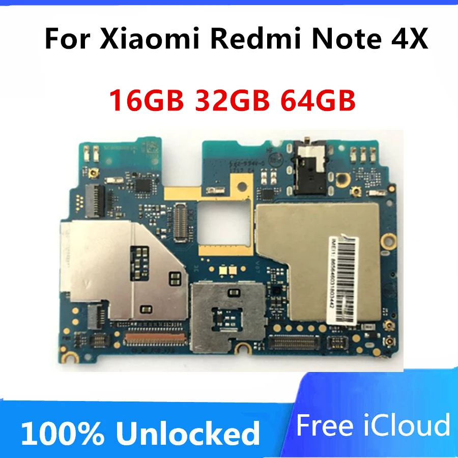 Оригинальная разблокированная глобальная материнская плата Frimware для Xiaomi Redmi 4X Full