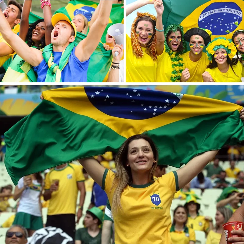 2022 футбольный конкурс с бразильским флагом, модные футбольные фанаты, украшение, шелковый шарф, шаль с принтом, женские праздничные хиджабы,...