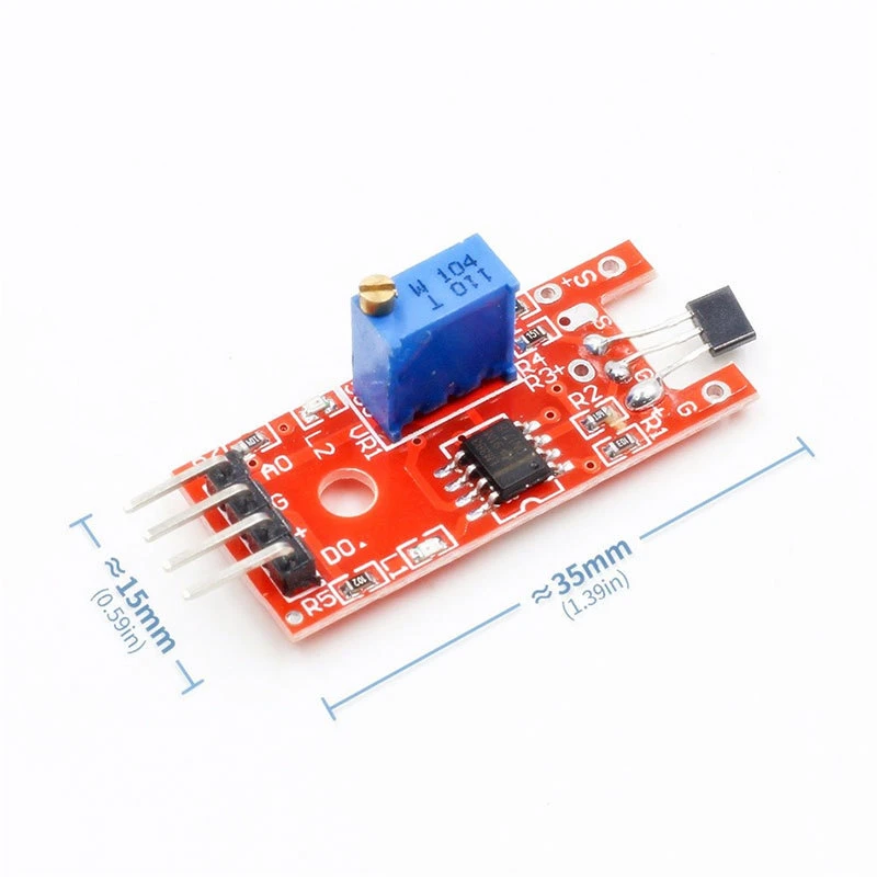 

KY-024 Linear Magnetic Hall Sensor Board Switch Speed Counting Hall Sensors Module For Arduino Diy KY024 Hall Sensor