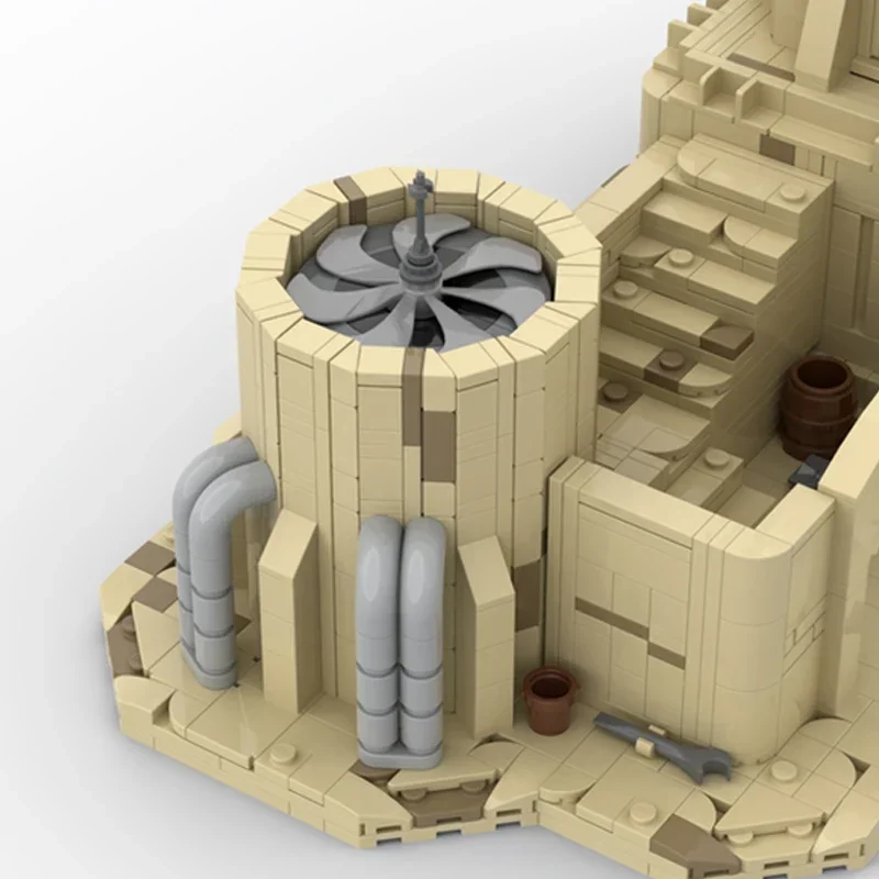 Moc строительные кирпичи звездная модель фильма Battlefront 2 бытовая хижина технология