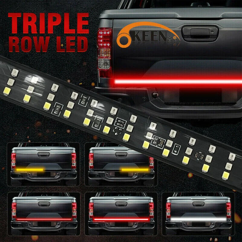 

60 дюймов, 432 дюйма, Задняя панель для грузовика, задняя дверь, задний тормоз, хвостовой сигнал поворота, автомобильный красный сигнал поворот...