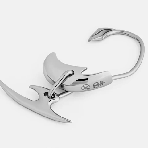 Клипсы для ушей в стиле киберпанк, пирсинг без ушей, серебряные металлические серьги для женщин и мужчин, крутые ювелирные изделия для пар