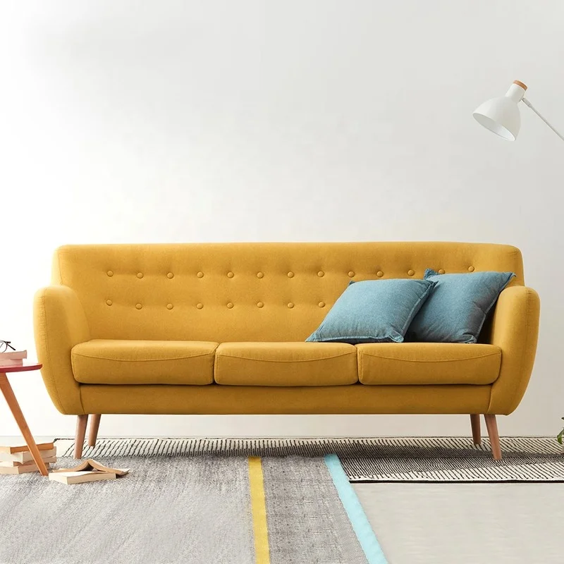 

Modern Design Fabric Sofa with Wooden Leg for Living Room furniture