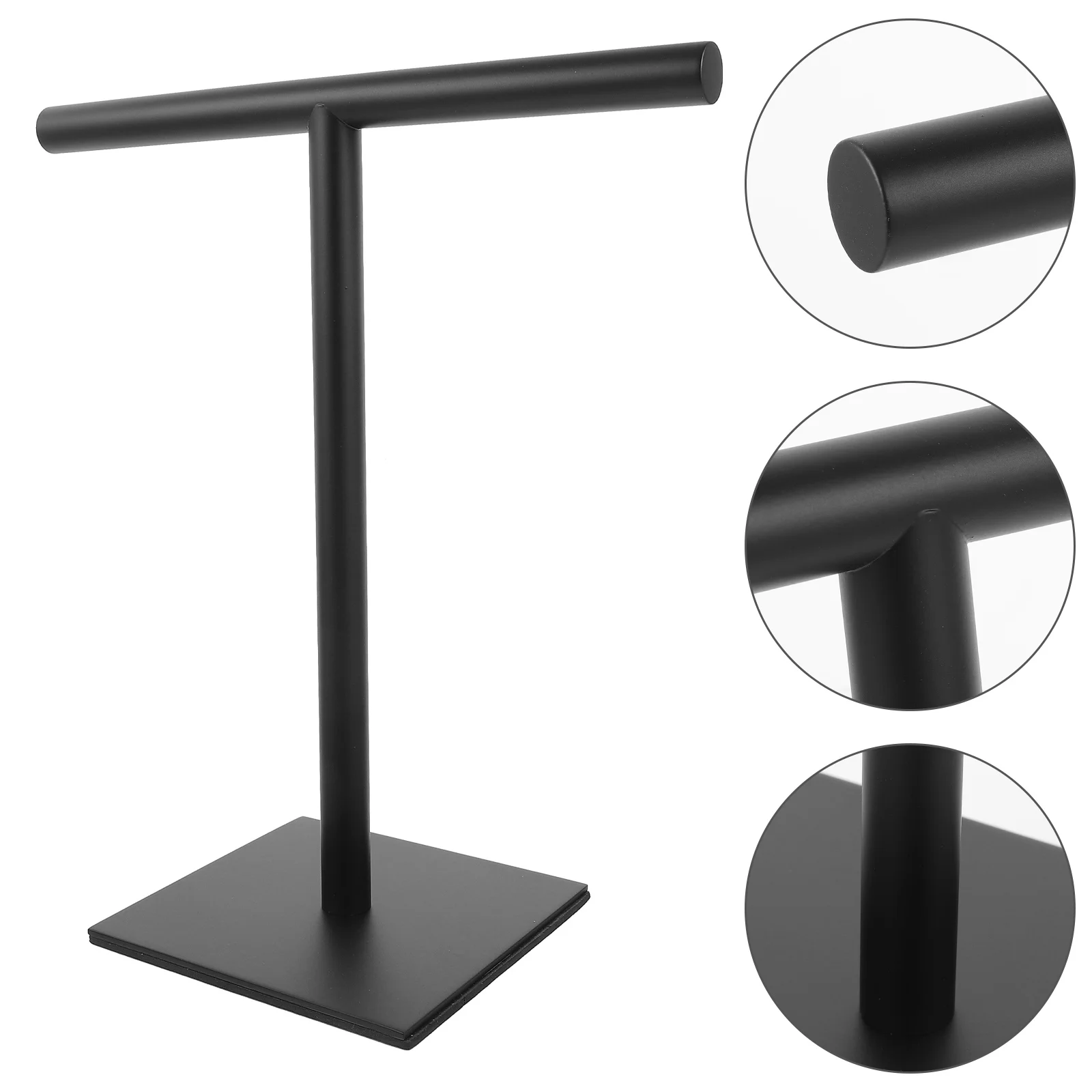 

Bathroom Hand Towel Bar Rack T-Shaped Storage Stainless Steel Countertop Stand