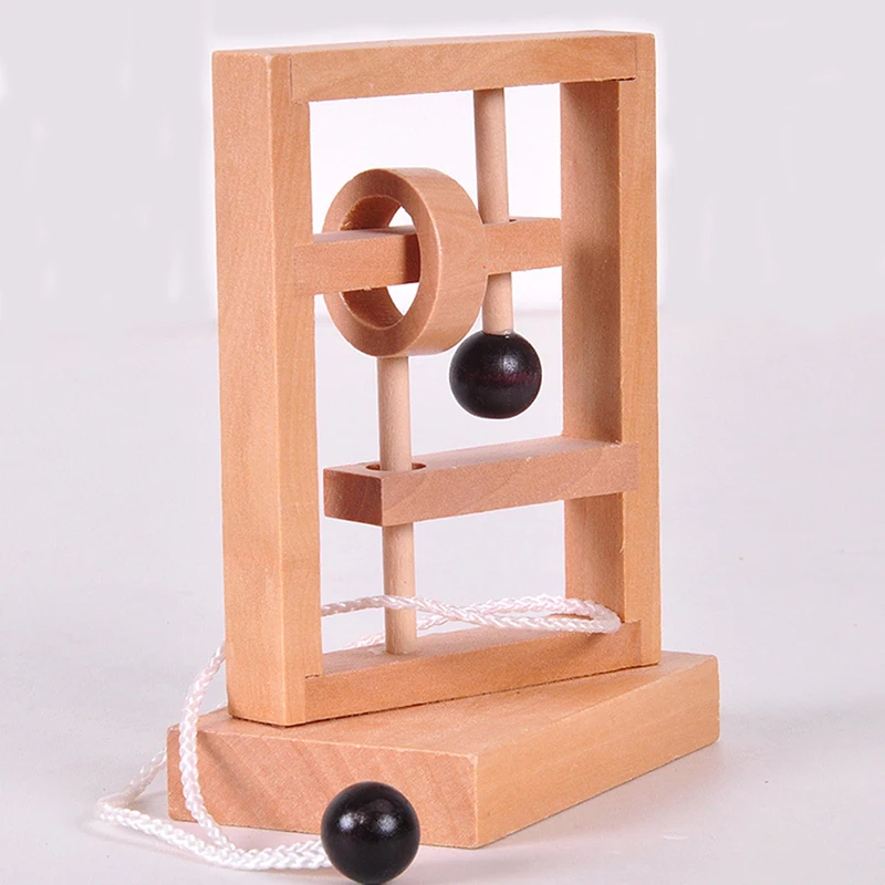 

Новинка Настольная Новинка 3D деревянная веревка петля головоломка IQ Разум веревка головоломка игра для взрослых детей подарок обучающая игрушка-пазл