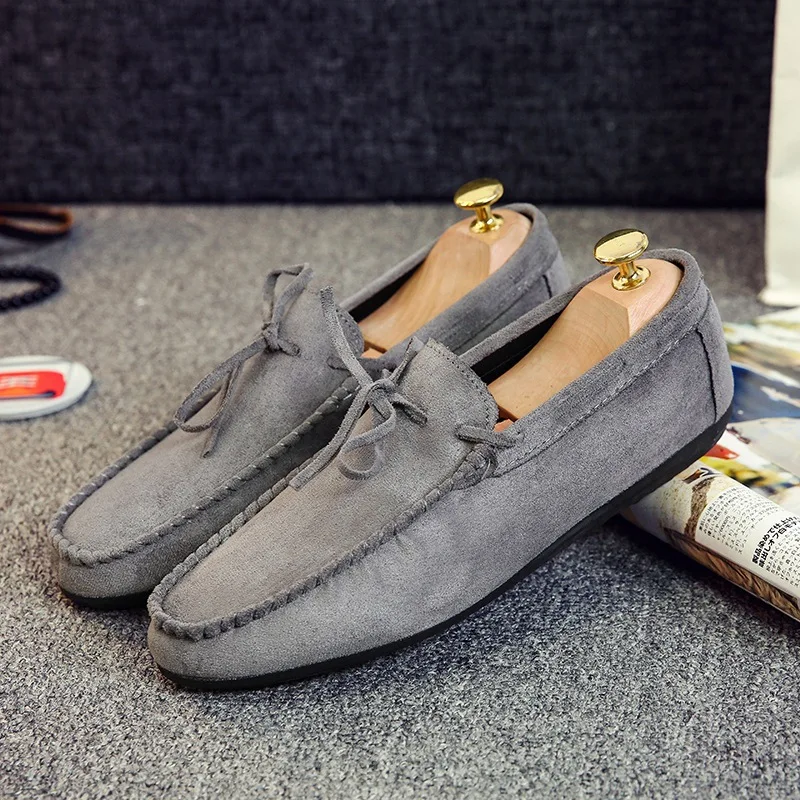 

Fashion Men Mocassins Suede Casual Summer Shoes Classic Men's Loafers Elegant Slip On Men's Flats Plus Szie Male Driving Shoes