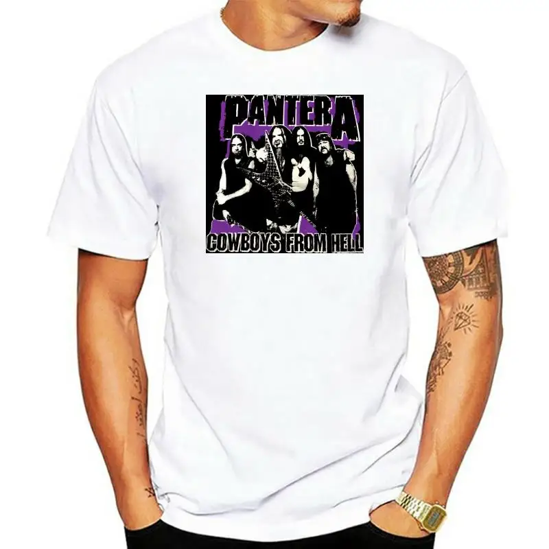 

Черная футболка с изображением вульгара PANTERA, новинка, официальная модель COWBOYS из HELL