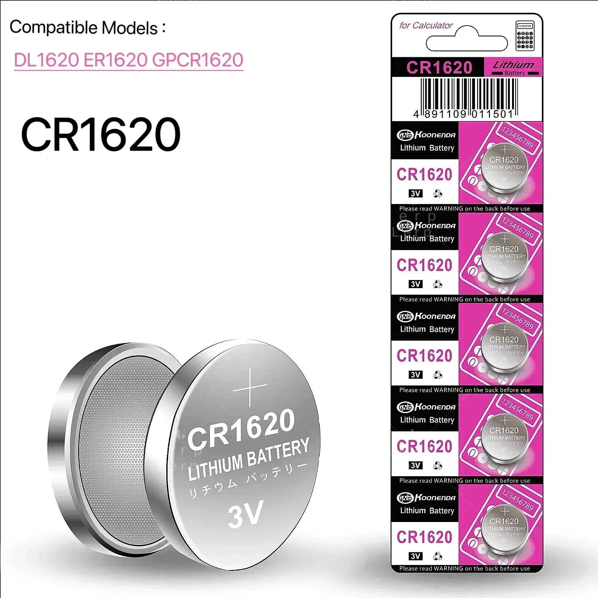 Аккумулятор с ягодом мобильный CR1620 3V контроль распылителя