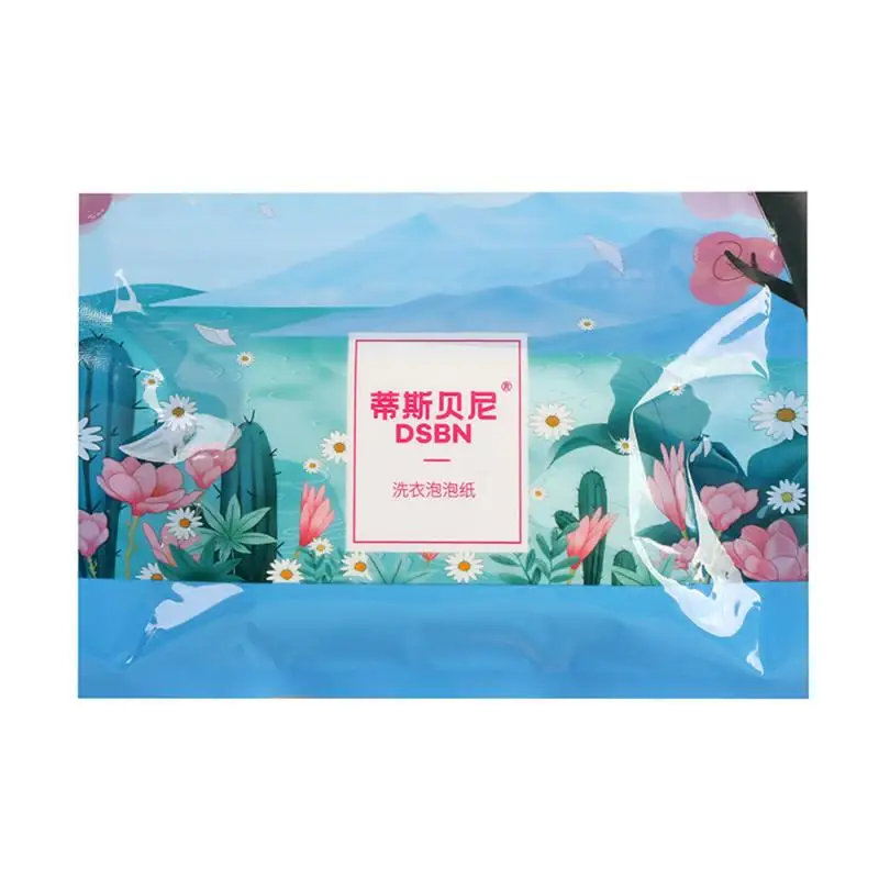 

Бытовая бумага-пузырь для стирки одежды, активное вещество, для очистки и удаления пятен, таблетки-пузыри для стирки, Цветочная бумага для стирки