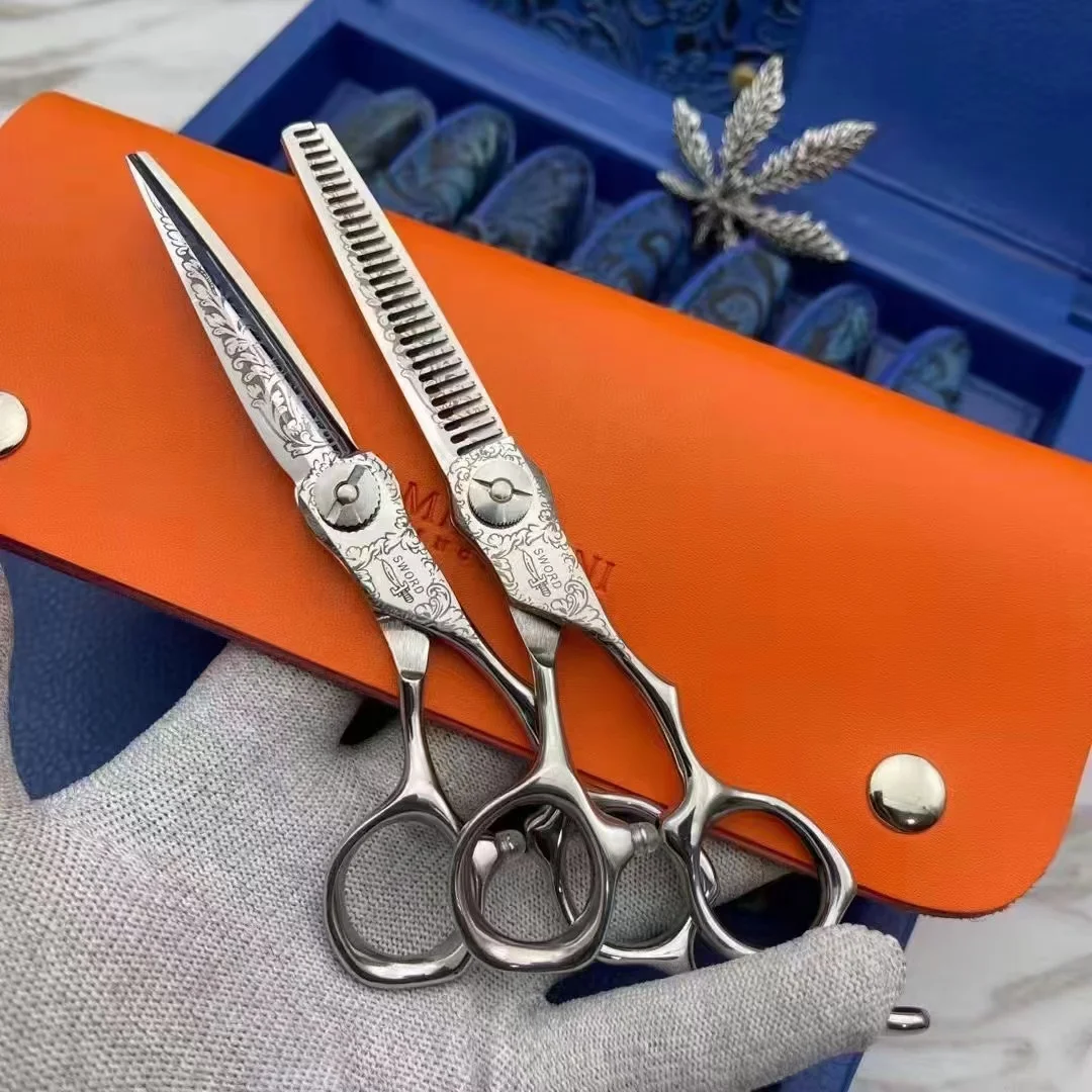 

New Mizutani Barbershop Professional Barber Tools Salon Hair Cutting Thin Scissors Set 5.5/5.75/6/6.2/7 Inch Hair Clipper