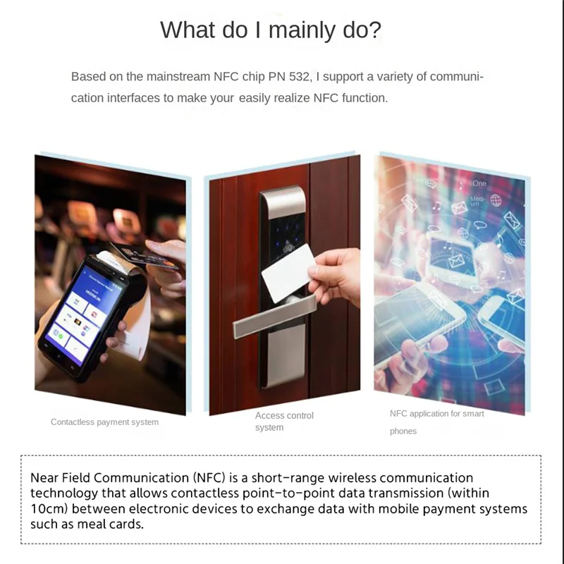 

Плата расширения Waveshare для Raspberry Pi PN532/RFID 13,56 МГц, модуль связи ближнего поля, считыватель карт доступа