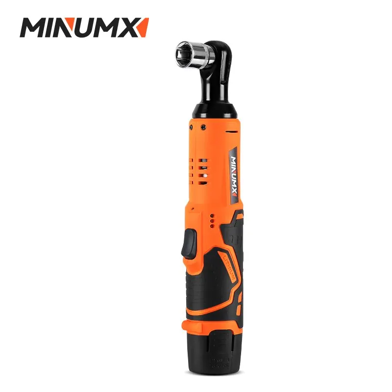 MINUMX 45N.m Electric Ratchet Wrench 12V Rechargeable Cordless Wrench Angle Drill Screwdriver Removal Screw Nut Car Tool