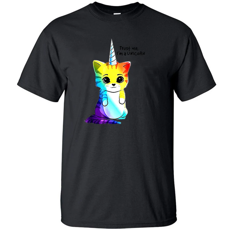 

Trust Me I'm A Cat Cats Funny Tshirt T Shirt Men Kawaii Cute Graphic T Shirts T-shirt Camisas Summer Top Tee Cotton Short Sleeve