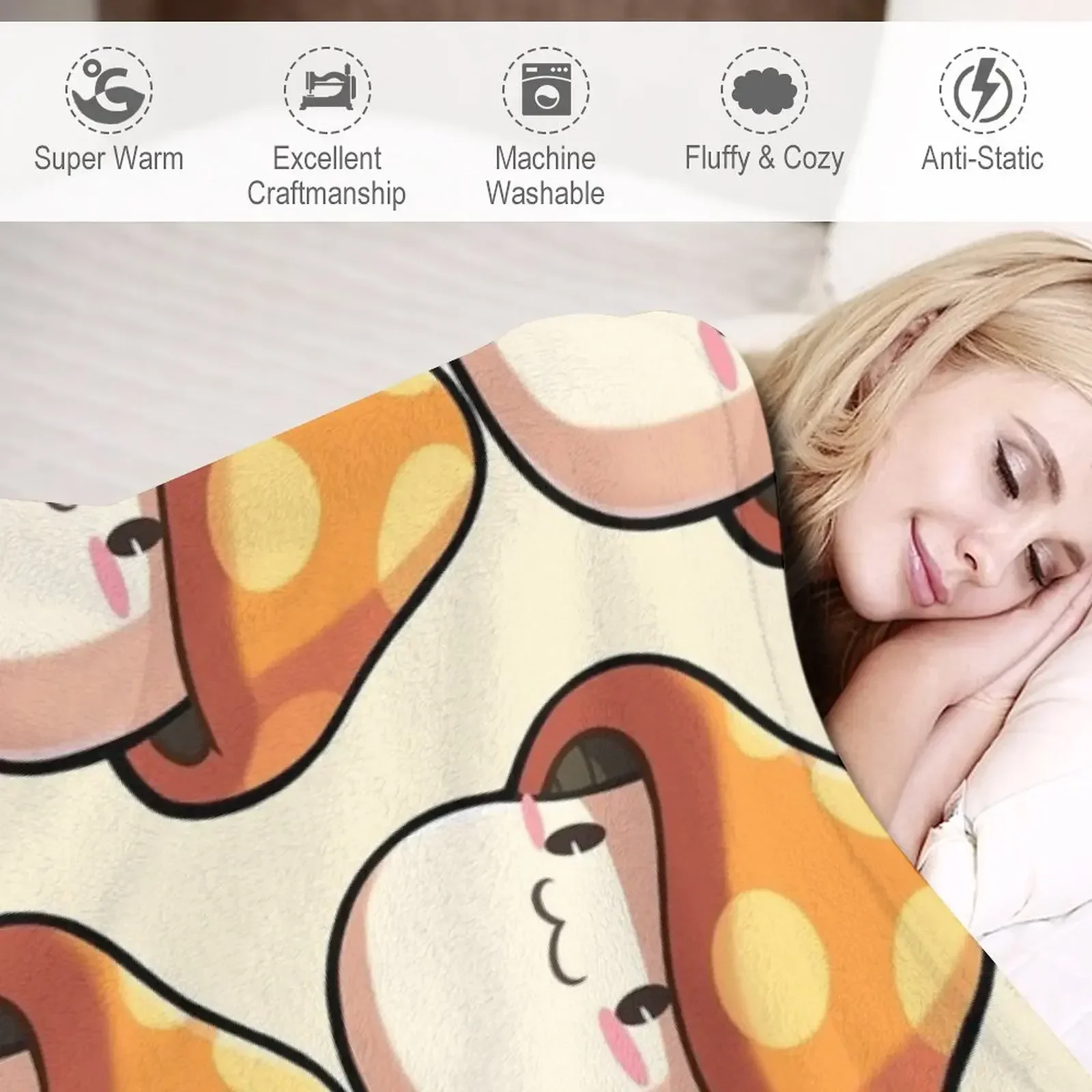 Плед Maplestory M в виде грибов (кремовый фон) одеяло одеяла диваны для украшения плед