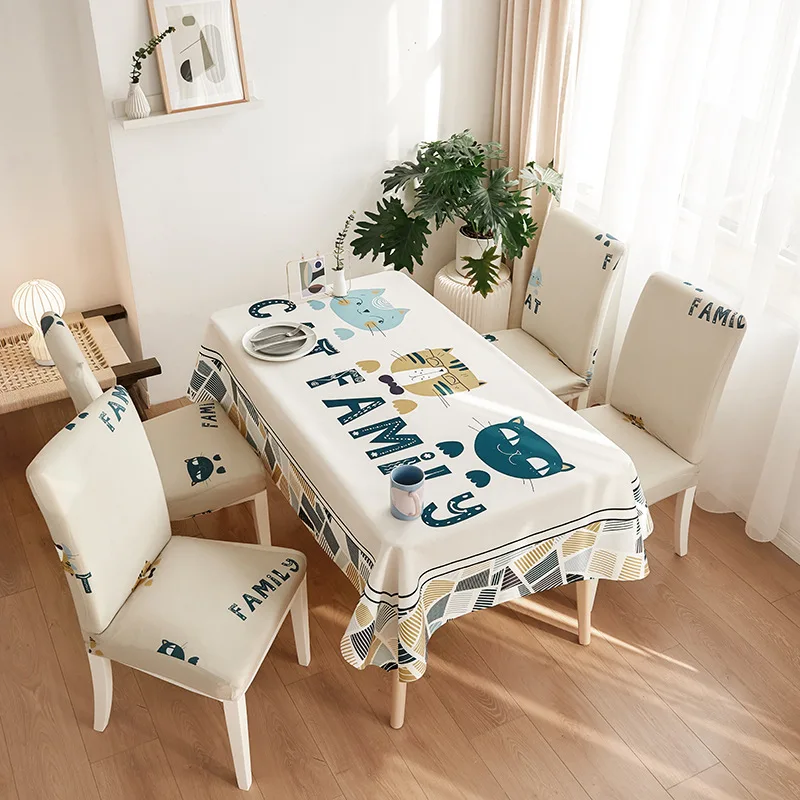 

New Arrive Tablecloth Simple Living Room Fabric Waterproof Rectangular Table Cushion 7CLNPD01