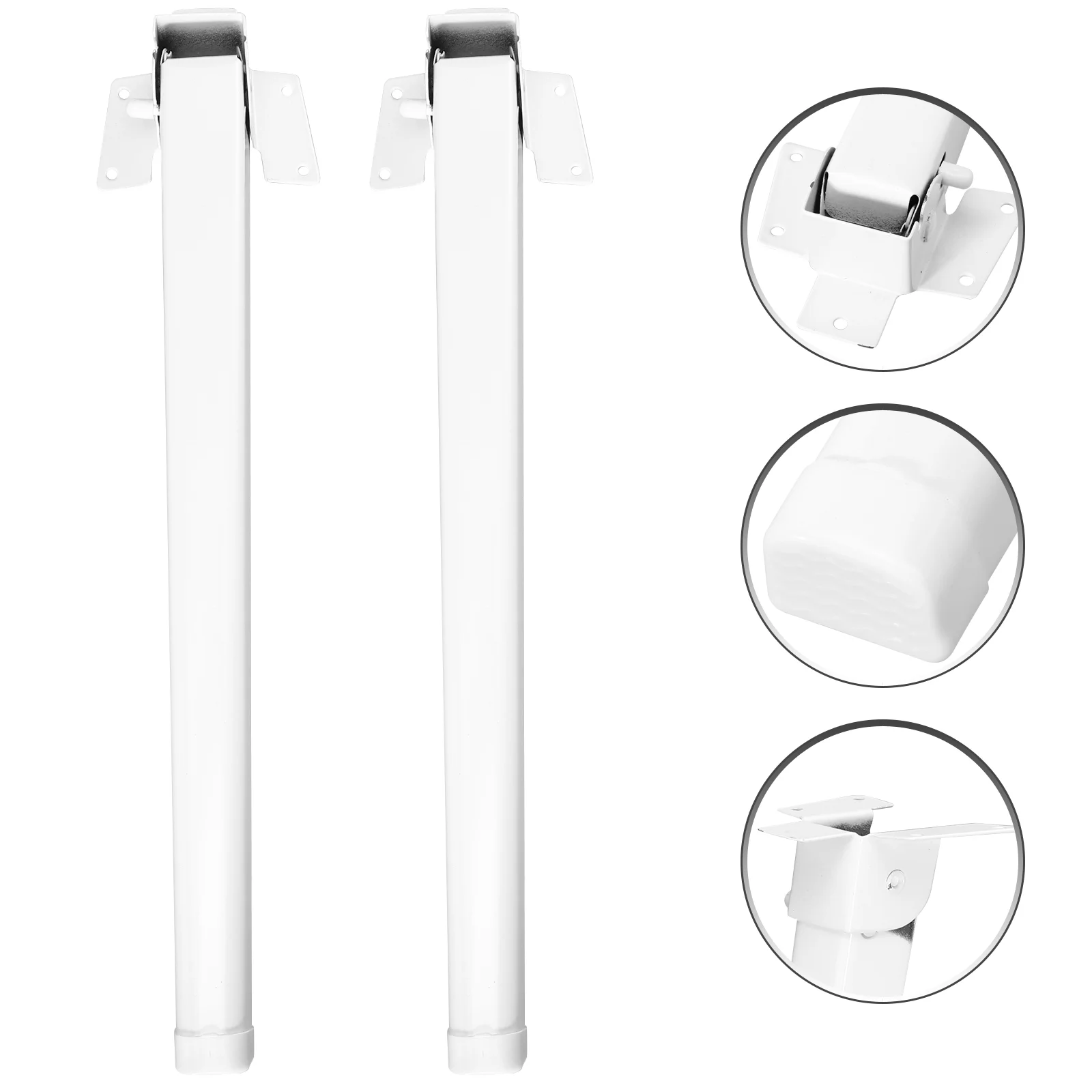 

4 Pcs Folding Table Base Square Bed Leg Laptop Small Legs Furniture Iron Accessories Support