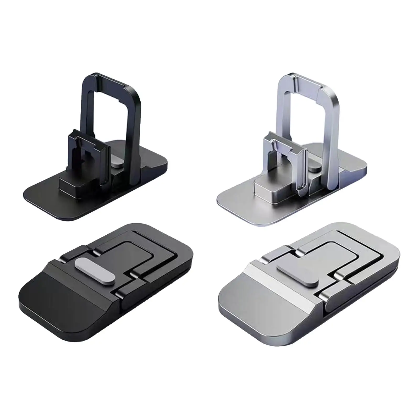 

2x Mini Laptop Stand Ergonomic Compact with 2 Angle Adjustment Laptop Desk Stand Invisible Computer Stand Heat Dissipation