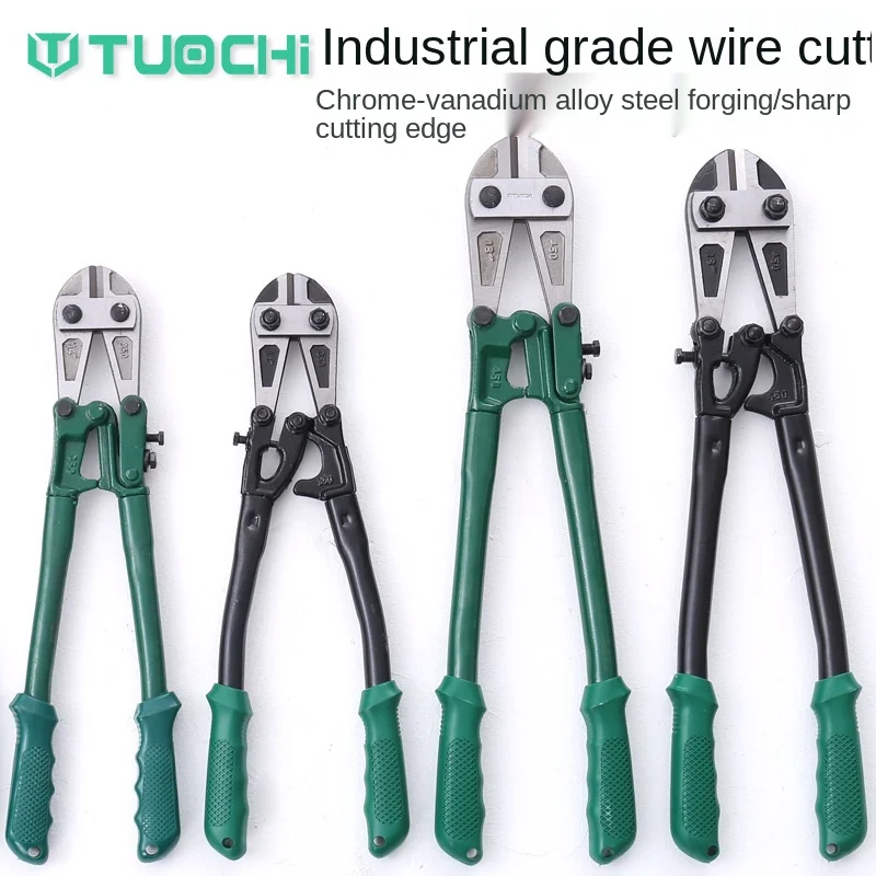 

12/14/18 Inch Bolt Cutter Heavy Duty Thicken Wire Cutting Pliers Cut Lock Chain Cr-V Steel Labor Saving Cutters Hand Tools