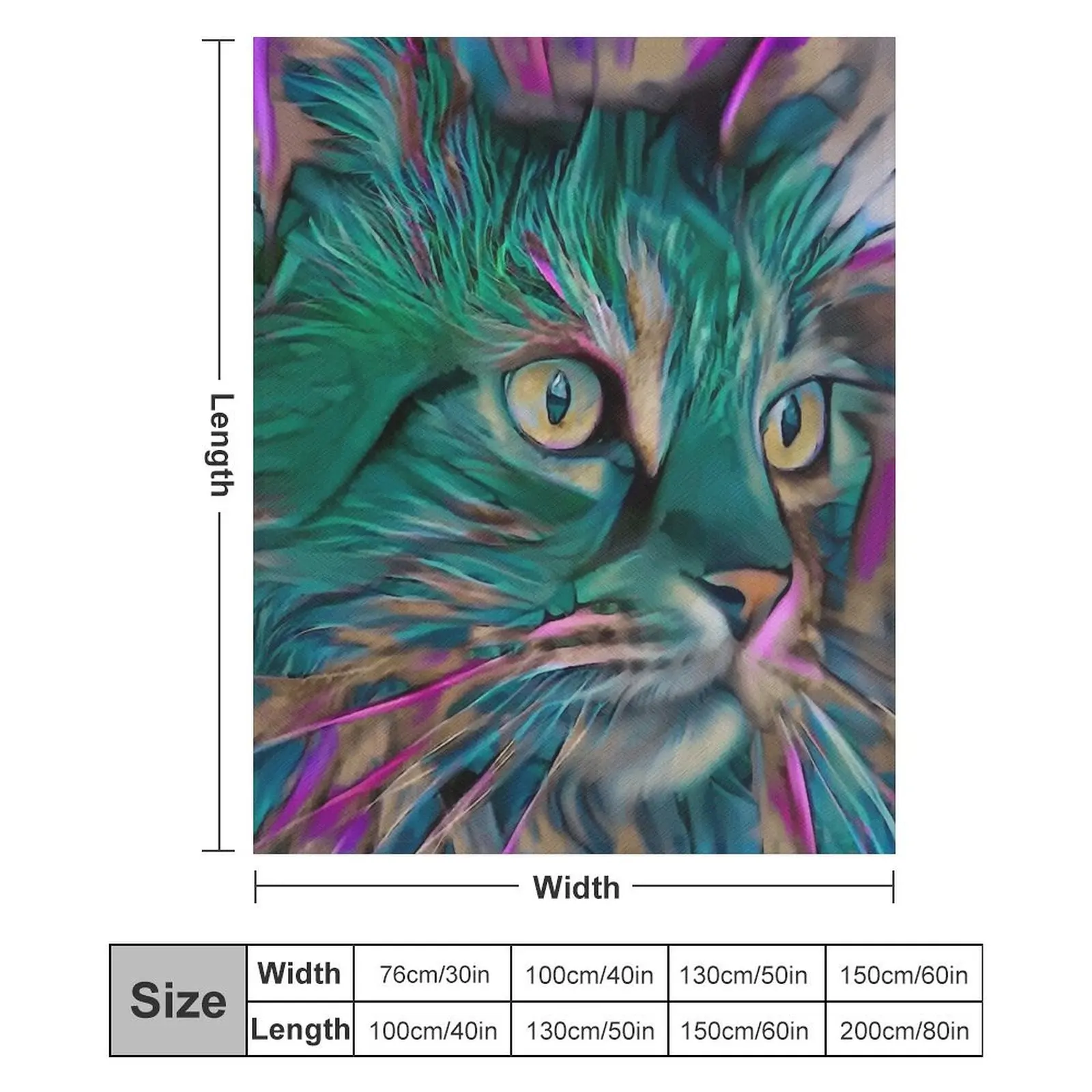Мара verde кот чат леа рош картины котенок Плед Детские одеяла для кровати