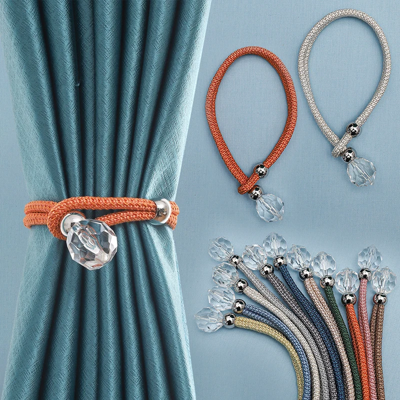 

1PC High Quality Curtain Tieback Crystal Curtains Strap Window Accessories Home Decorations