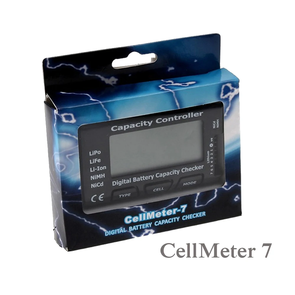 

1pcs Digital Battery Capacity Checker RC CellMeter 7 For LiPo LiFe Li-ion NiMH Nicd Car Truck Airplane Drone Toys