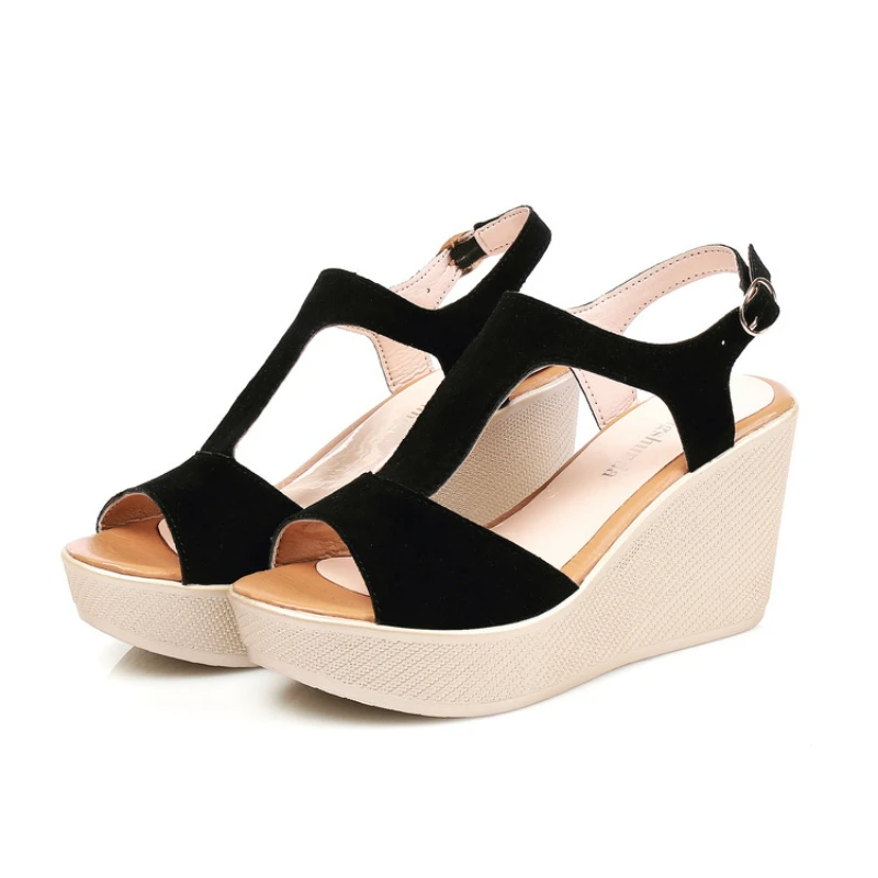 

BIKINIKEY Women Shoes Thick Sole Platform Sandals Woman Summer 2022 Fashion Heels Straps Shoe Luxury Women's