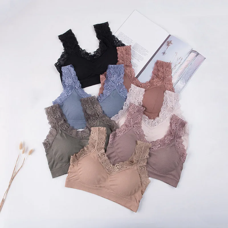 

Women Sexy Lace Comfortable Push Up Bra Top Bralette Female Underwear Lingerie Full Cup for women