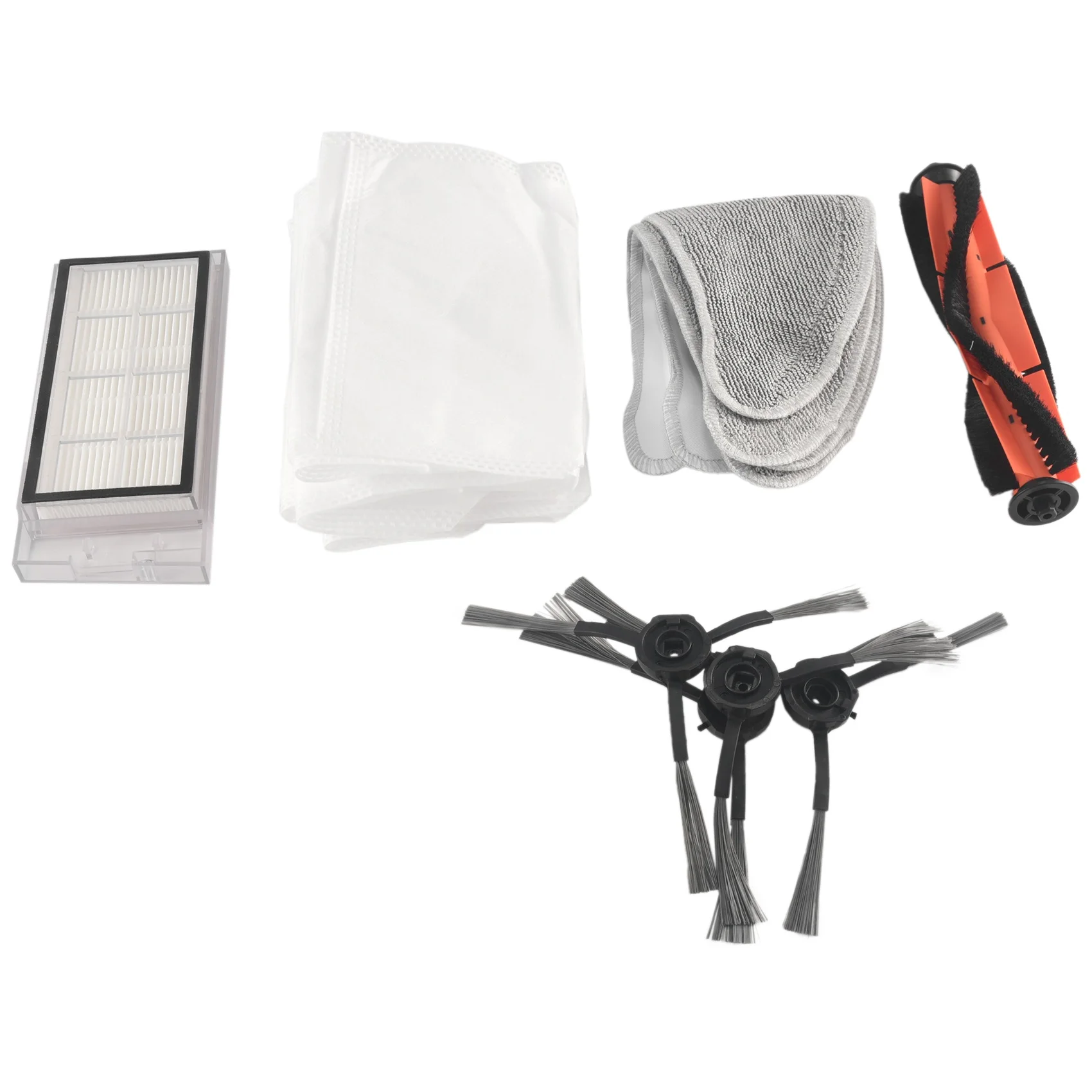 

For Roidmi EVE Plus Robot Vacuum Cleaner Main Brush Side Brush HEPA Filter Mop Cloth Replacement Accessories