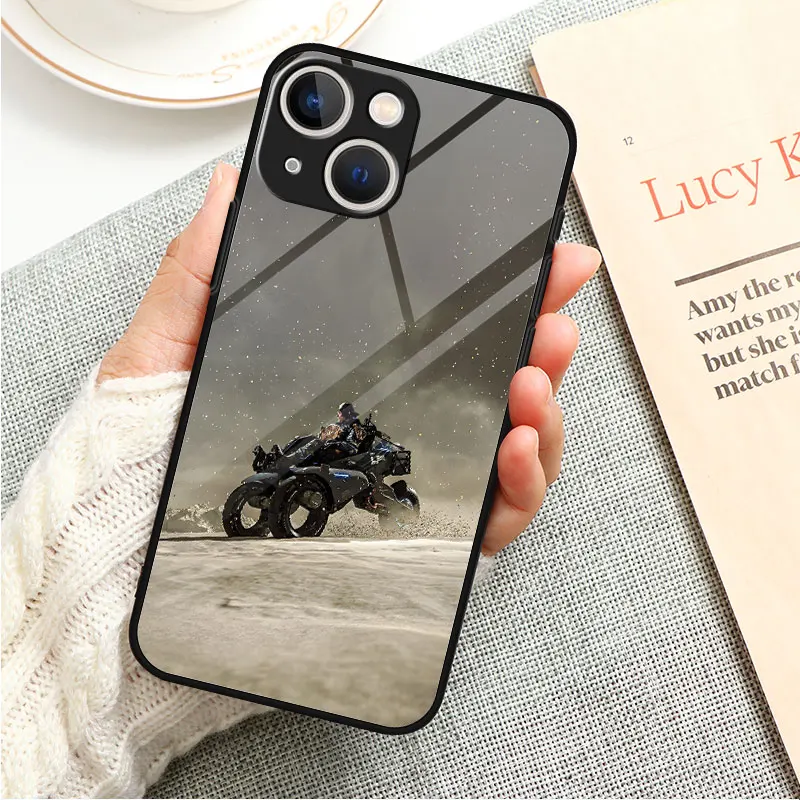 Чехол из закаленного стекла для iPhone 17 16 13 15 12 Mini 16e 14 Pro Max 11 X XR 7 8 XS 6 6s Plus D-Death S-Stranding 2 (art.: 3920dd09e96cf) - 3920dd09e96cf