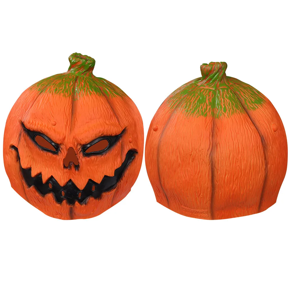 

Pumpkin Mask Cosplay Latex Masks Helmet Masquerade Halloween Party Costume Props
