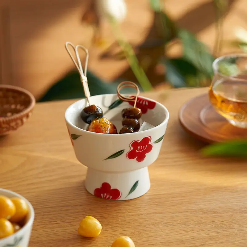 

Японская миска для десертов WSHYUFEI, милая миска для мороженого, йогурта, фарфоровая чашка, питьевая утварь, товары для дома, кухонная утварь