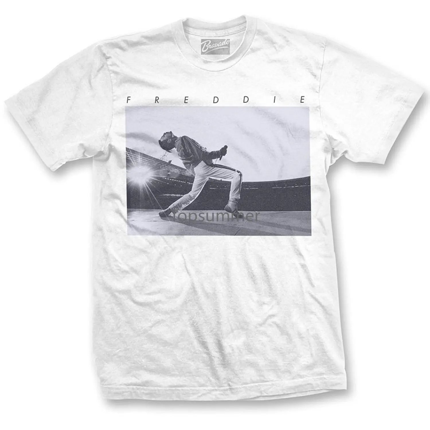 

Queen Freddie Mercury Howl T Shirt White Hip Hop Novelty T Shirts Men'S Brand Clothing Top Tee Summer 2017 100% Cotton