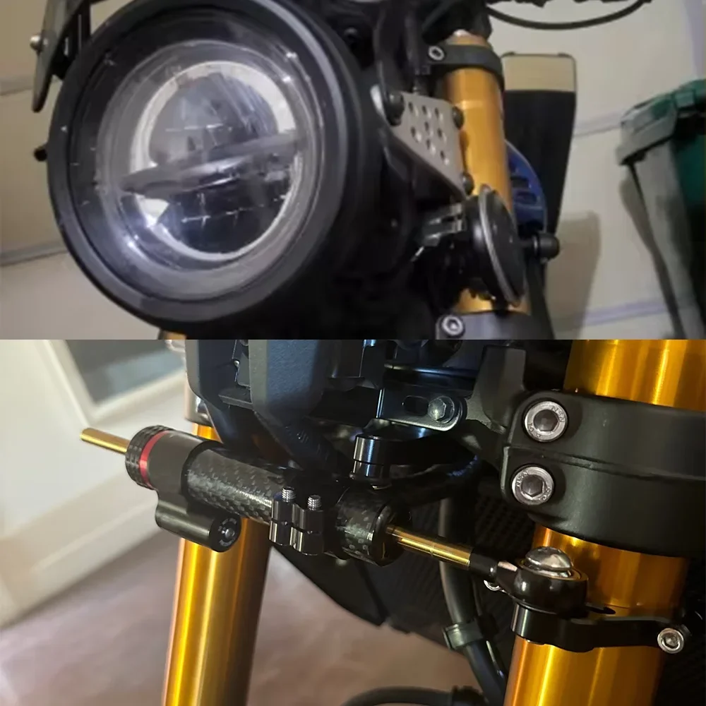 Фото Для Yamaha MT09 2021-2024 MT-09 XSR900 XSR 900 2022 2023 2024 Поддержка стабилизатора рулевого управления, комплект крепления кронштейна амортизатора, аксессуары №4