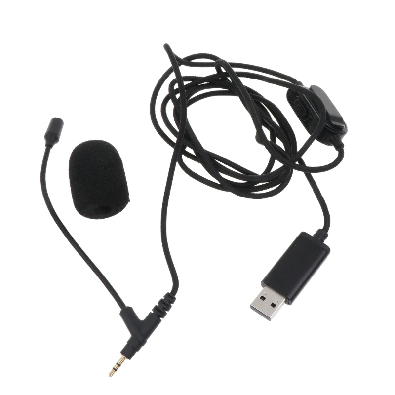 

Clip-on Computer Microphone USB Lavalier Lapel Microphone USB 2.5MM Microphone High Sensitivity and Anti-noise Ability