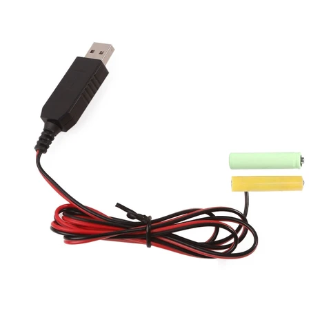 F3MA LR03 Устранители батарей AAA USB-кабель питания Заменяет 2 батареи для светодиодов